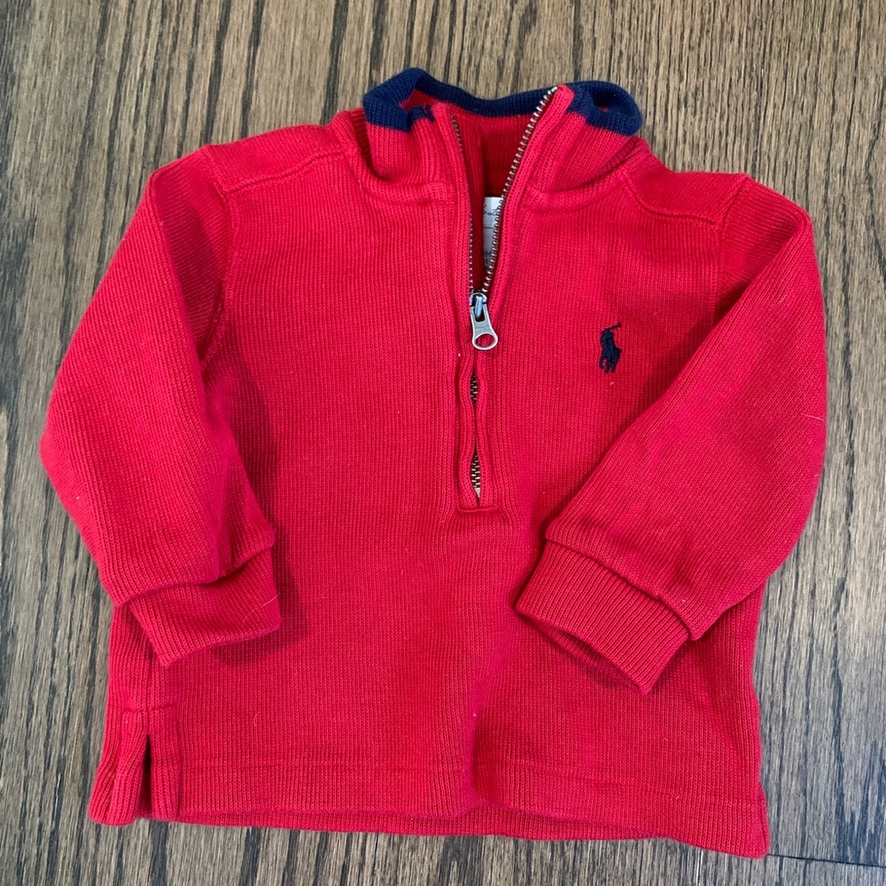 Ralph Lauren infant 1/4 zip sweater